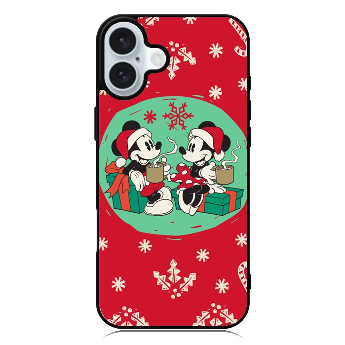 mickey and minnie christmas iPhone 16 Plus Case
