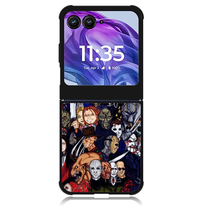 horror movie 2nd Motorola Moto Razr Plus 2024 , Moto Razr+ 2024 Case