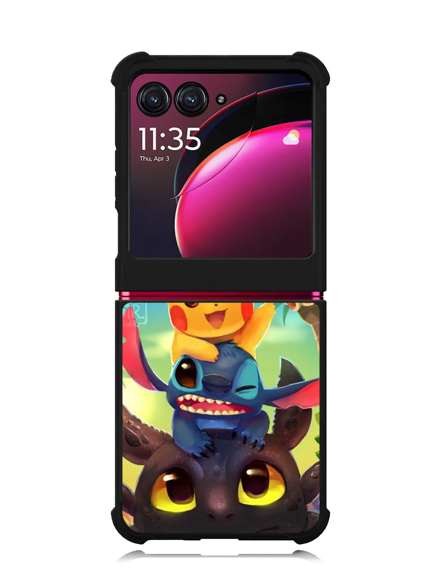 toothless and pikachu Motorola Moto Razr Plus 2023 , Moto Razr+ 2023 Case OV1723