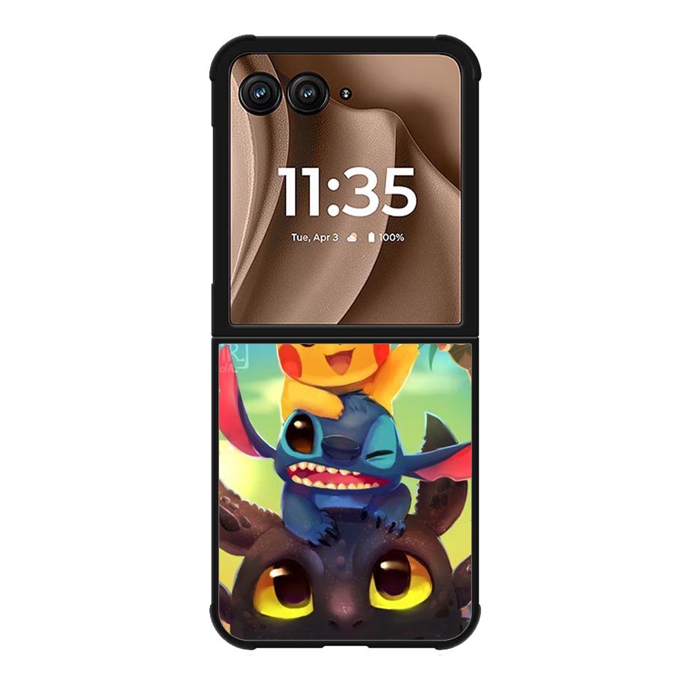 toothless and pikachu Motorola Moto RAZR Plus 2025 Case OV1723