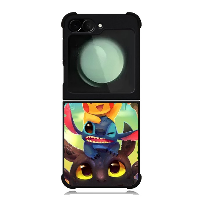 toothless and pikachu Samsung Galaxy Z Flip 6 5G 2024 Case OV1723