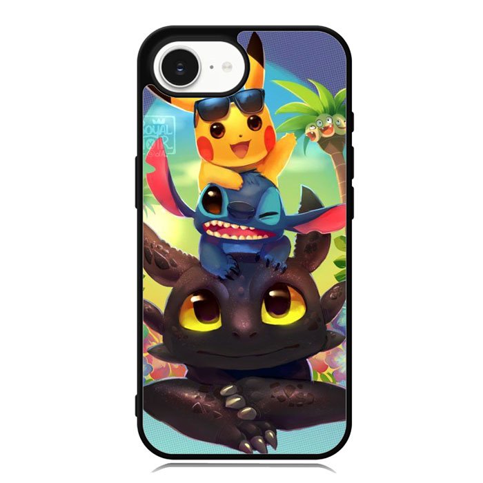 toothless and pikachu iPhone 16e Case OV1723