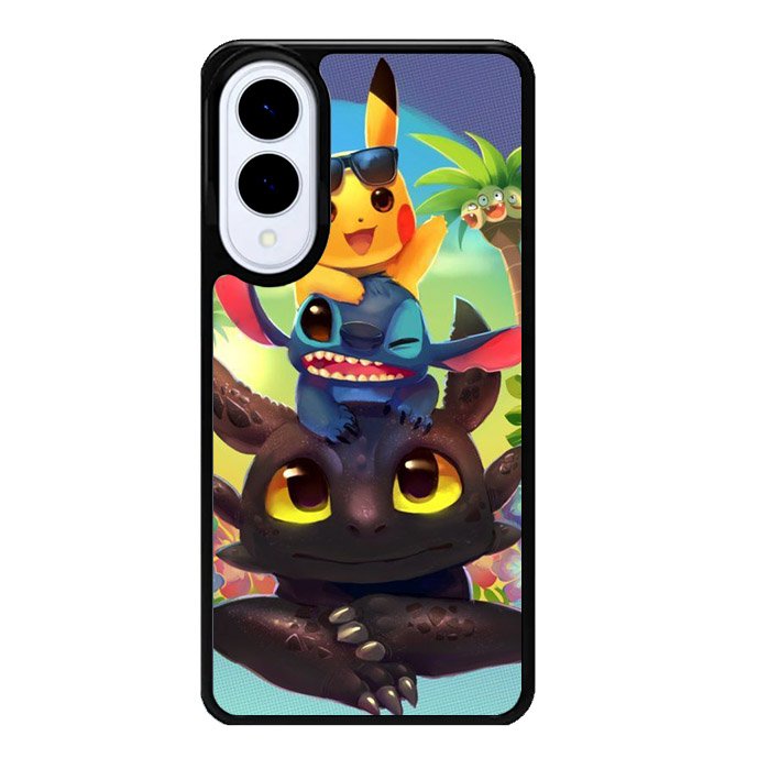 toothless and pikachu Samsung Galaxy S25 Edge 5G Case OV1723