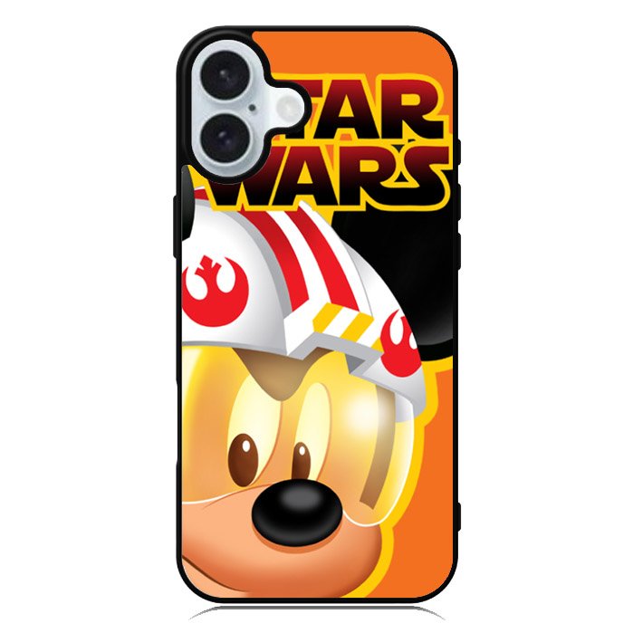 mickey mouse star wars iPhone 16 Case QC7307