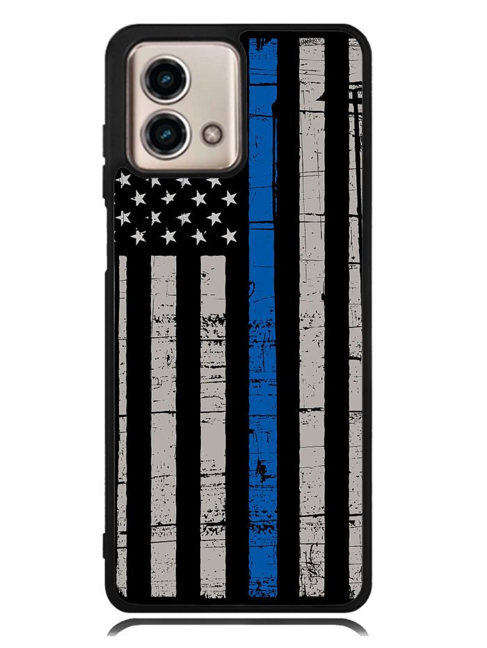Blue Line Flag Motorola Moto G Stylus 5G 2023 Case OV7287