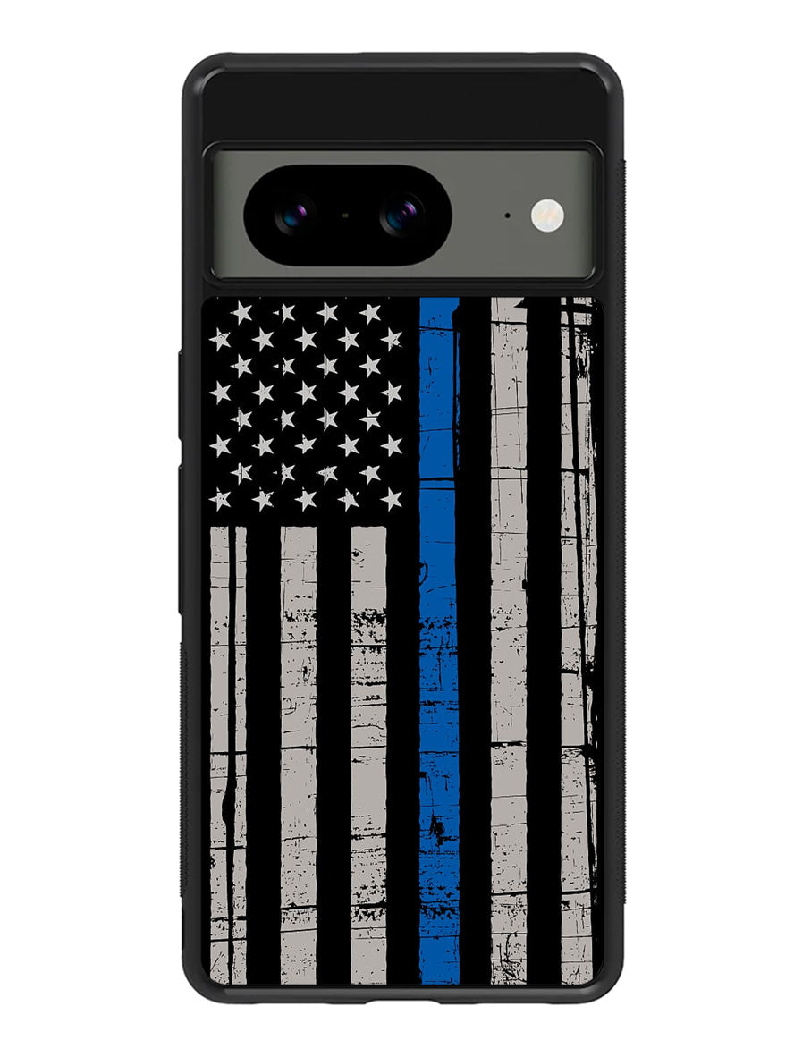 Blue Line Flag Google Pixel 8 Case QC7287