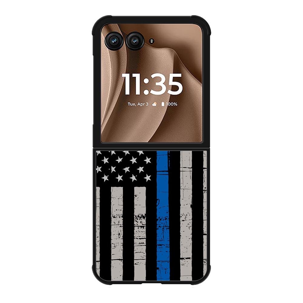 Blue Line Flag Motorola Moto RAZR Plus 2025 Case OV7287