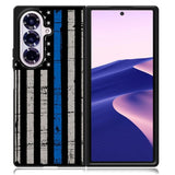 Blue Line Flag Samsung Galaxy Z Fold 7 Case OV7287
