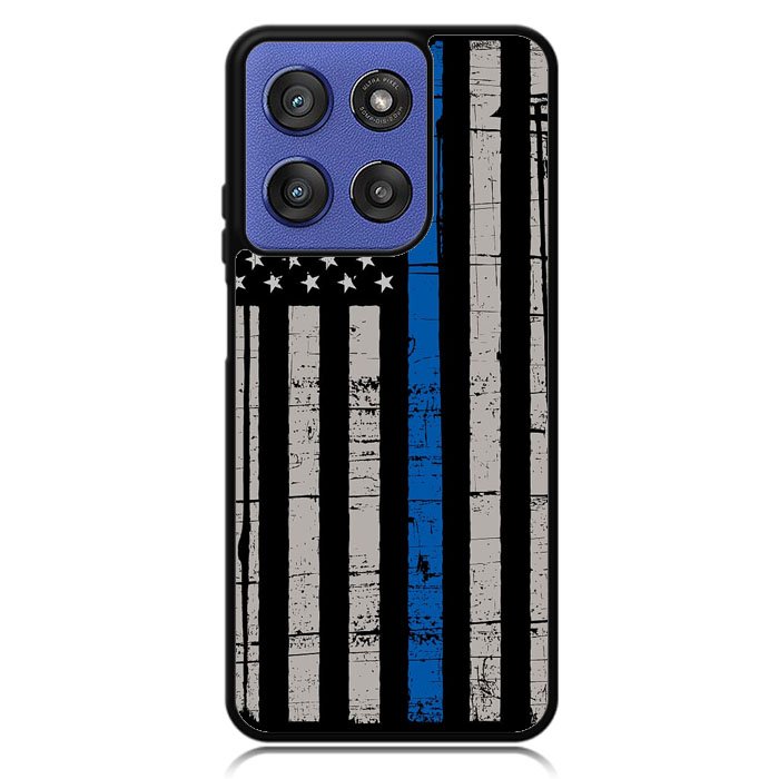 Blue Line Flag Motorola Moto G Stylus 5G 2025 Case OV7287