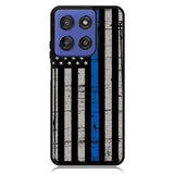 Blue Line Flag Motorola Moto G Stylus 5G 2025 Case OV7287