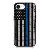 Blue Line Flag iPhone 16e Case OV7287