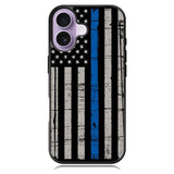 Blue Line Flag iPhone 17 Case OV7287