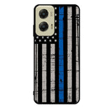 Blue Line Flag Motorola Moto G Stylus 5G 2024 Case OV7287