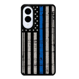 Blue Line Flag Samsung Galaxy S25 Edge 5G Case OV7287