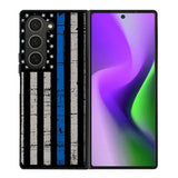 Blue Line Flag Samsung Galaxy Z Fold 6 5G 2024 Case OV7287