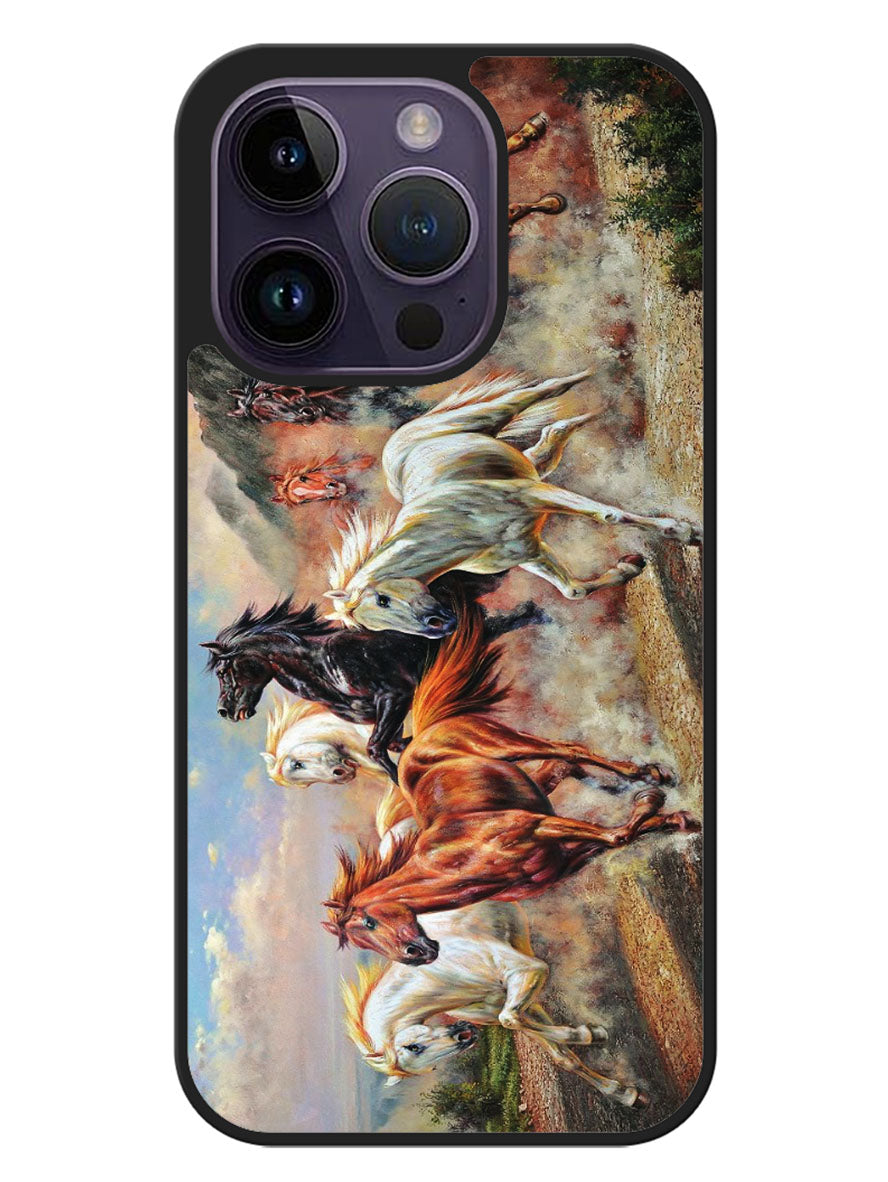 Horses Running iPhone 14 Pro Case OV3473