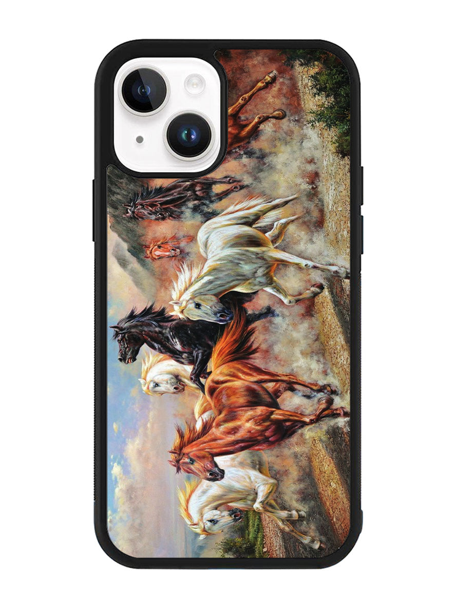 Horses Running iPhone 15 Plus Case OV5230