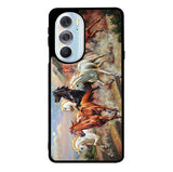 Horses Running 1st Motorola Moto Edge 2022 Case