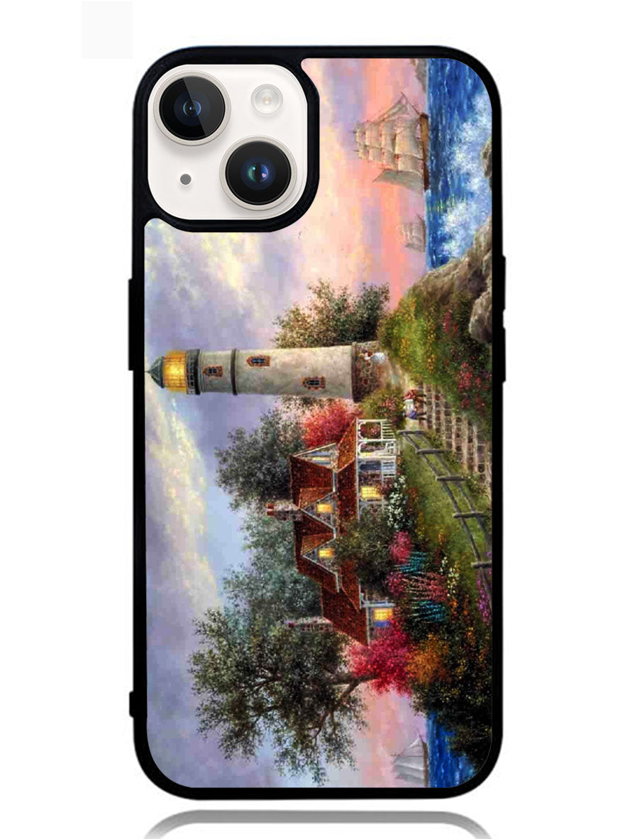 Lighthouse On Hill art iPhone 14 Plus Case OV1725