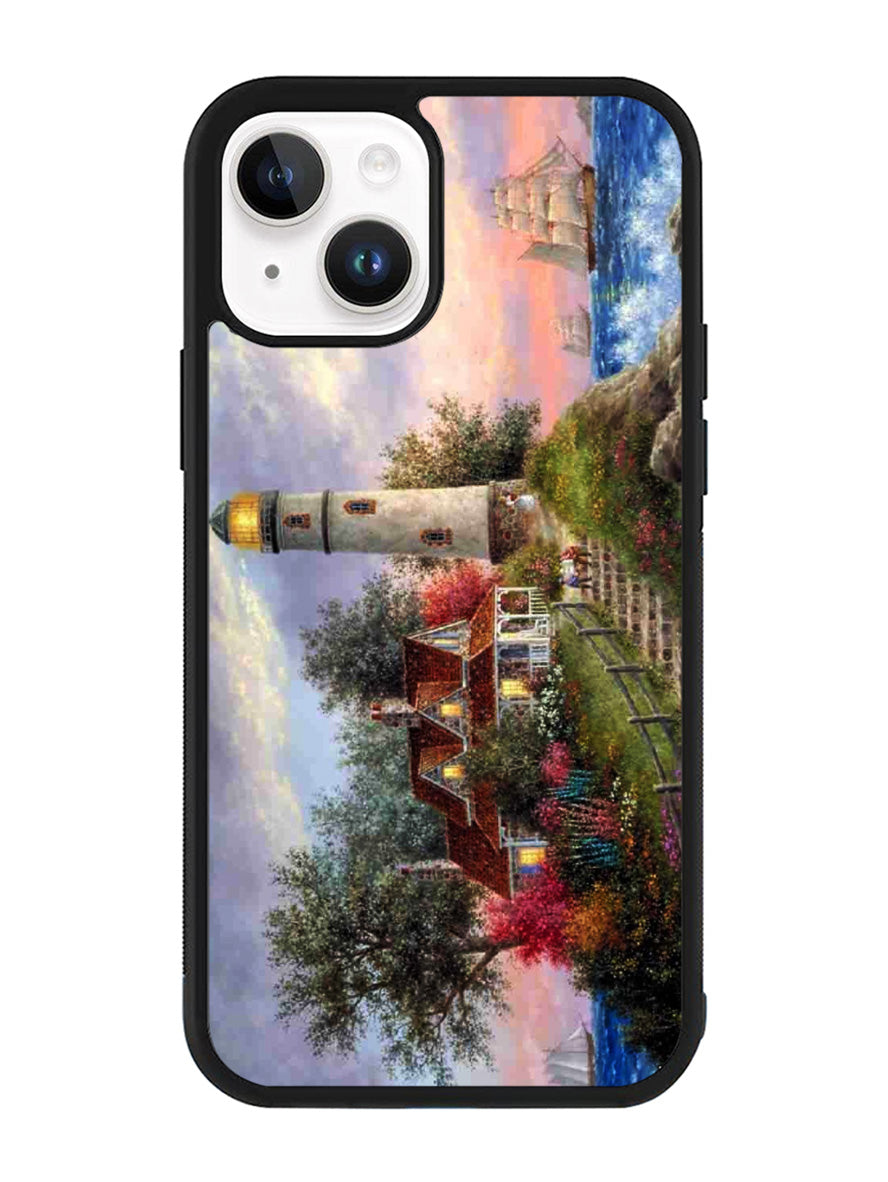 Lighthouse On Hill art iPhone 15 Plus Case OV3512