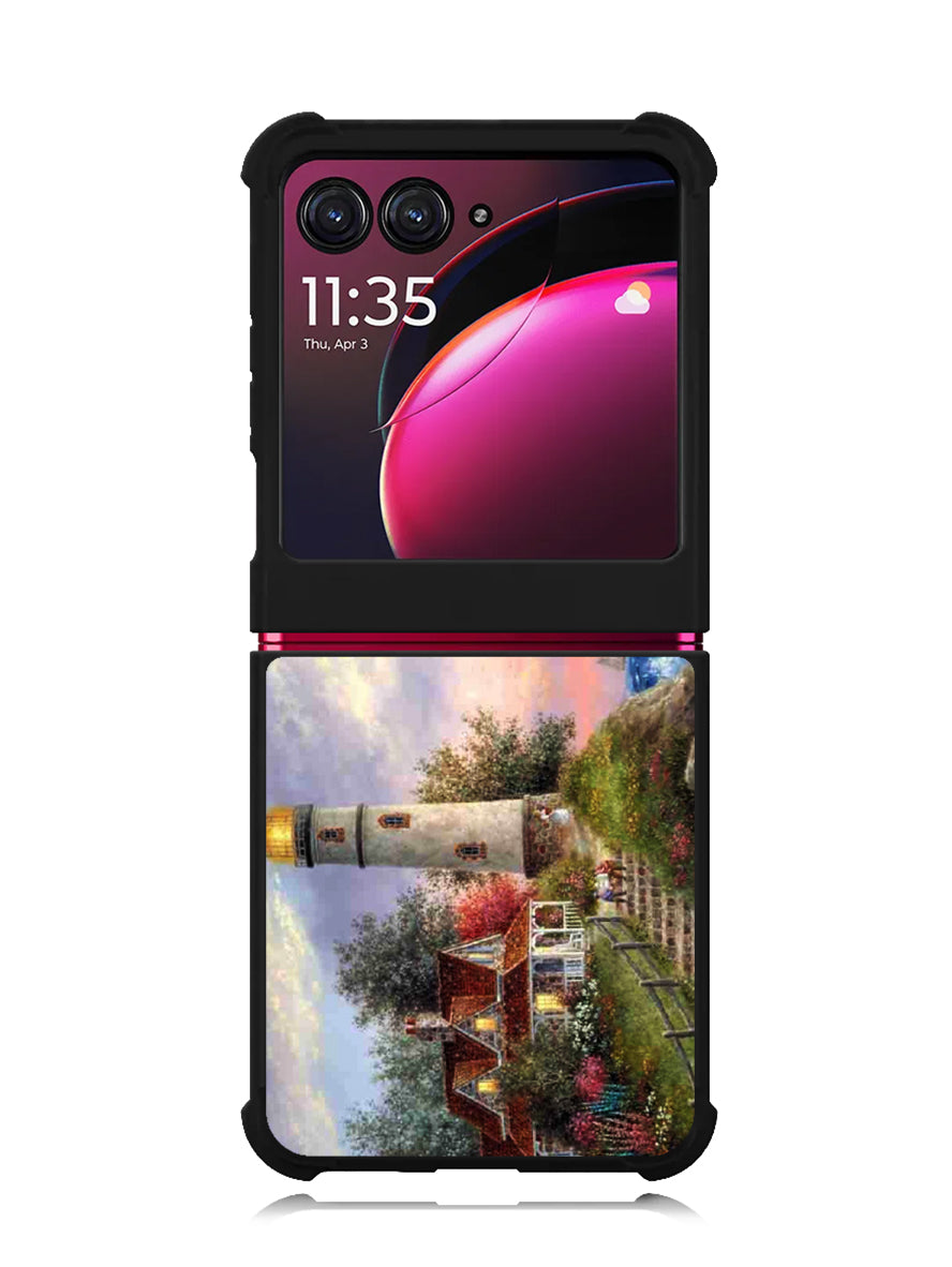Lighthouse On Hill art Motorola Moto Razr Plus 2023 , Moto Razr+ 2023 Case