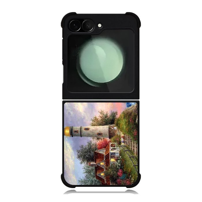 Lighthouse On Hill art Samsung Galaxy Z Flip 6 Case