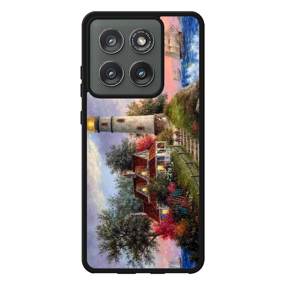 Lighthouse On Hill art Motorola Moto Edge 2025 Case