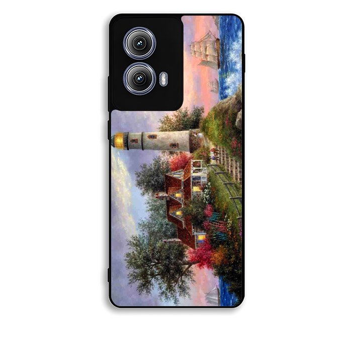 Lighthouse On Hill art Motorola Moto Edge 2024 Case OV6997