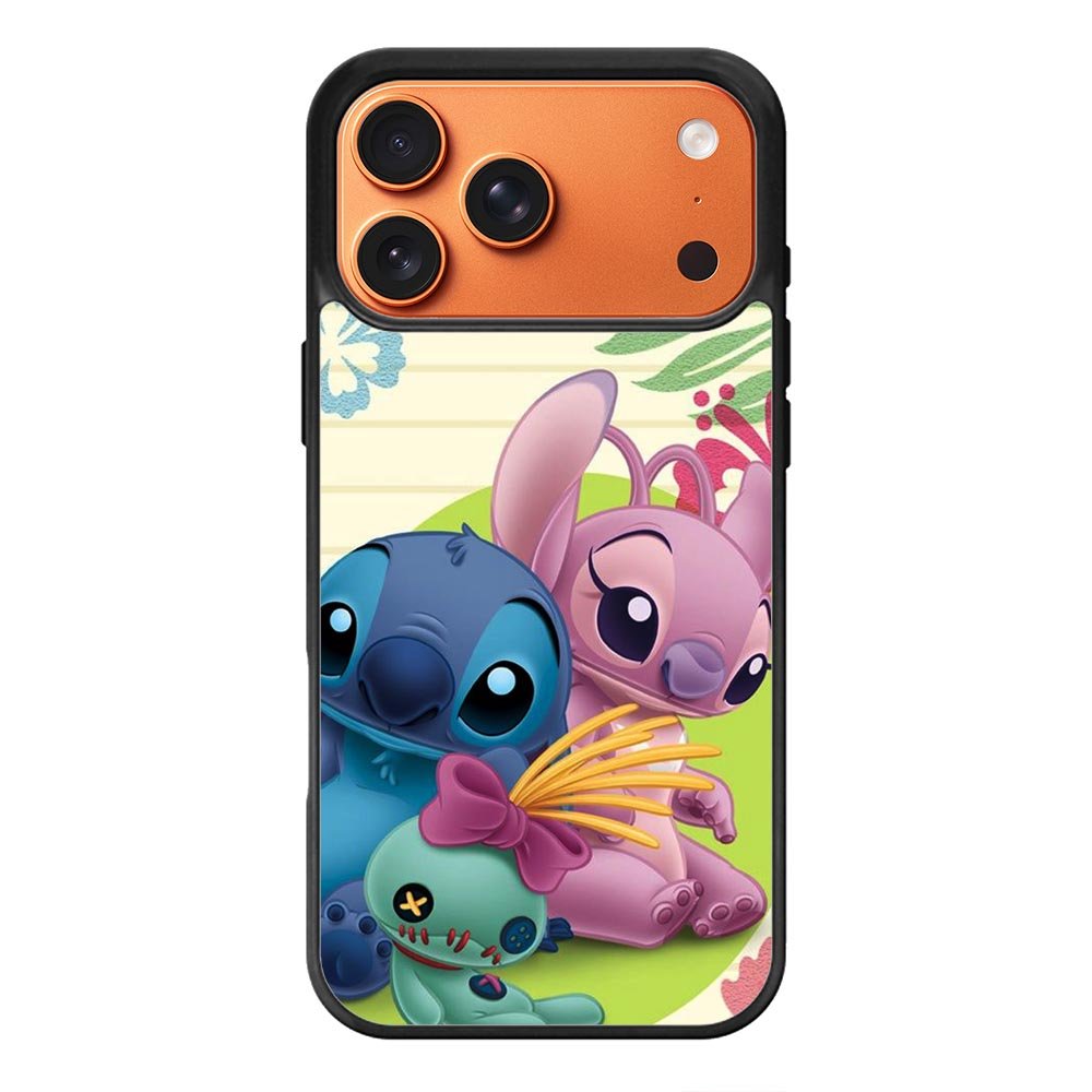 stitch and angel WALLPAPER iPhone 17 Pro Max Case QC2337