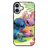 stitch and angel WALLPAPER iPhone 16 Plus Case QC2337
