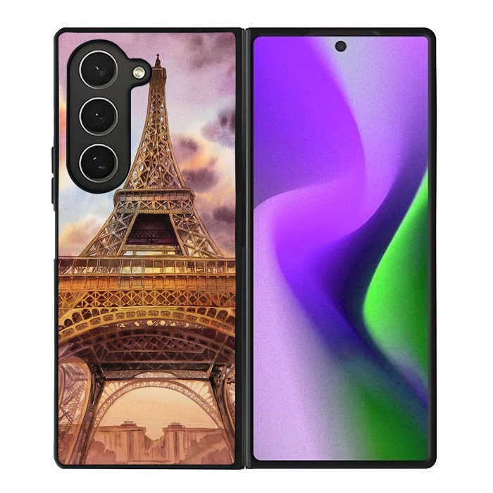 Eiffel Painting of Paris Samsung Galaxy Z Fold 6 5G 2024 Case OV1767