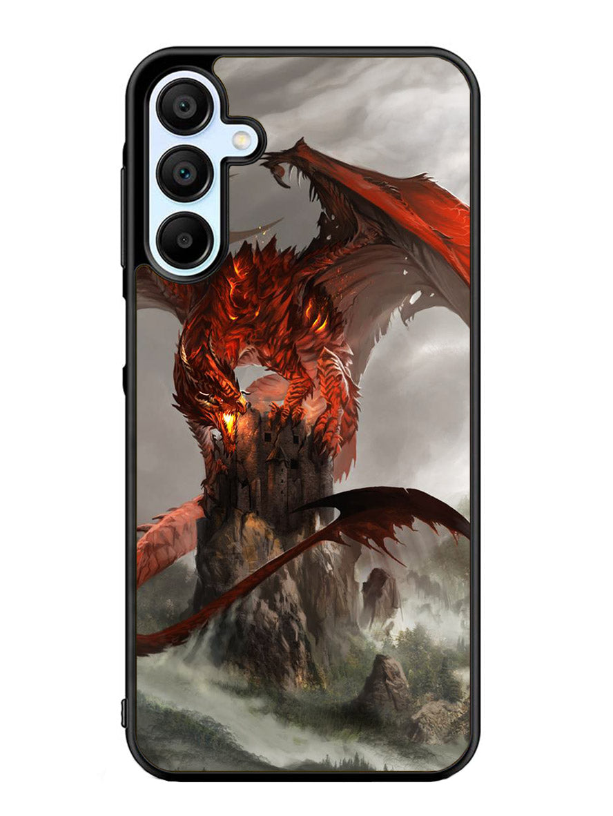 Red Dragon Wallpaper Samsung Galaxy A25 5G Case