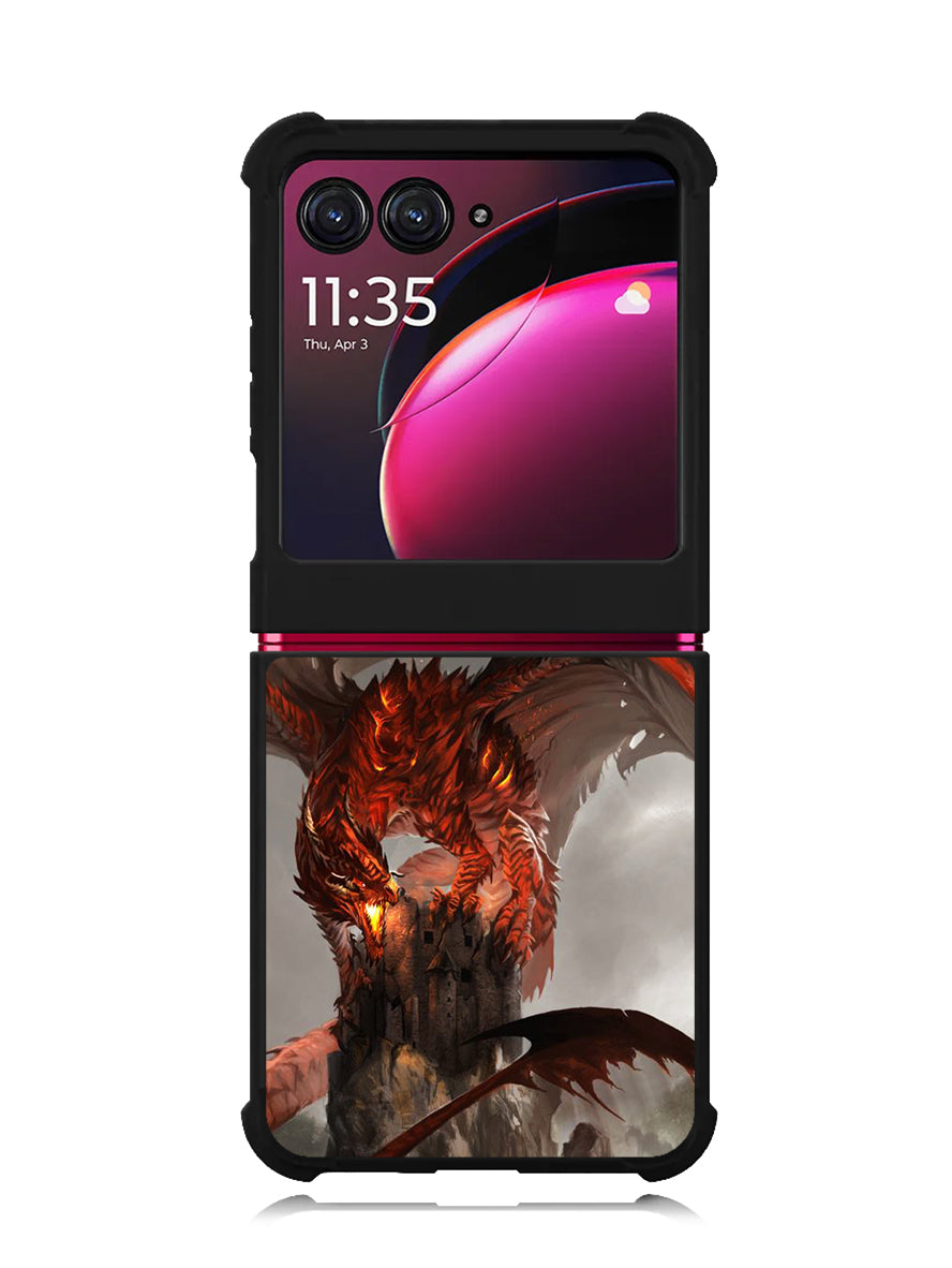 Red Dragon Wallpaper Motorola Moto Razr Plus 2023 , Moto Razr+ 2023 Case