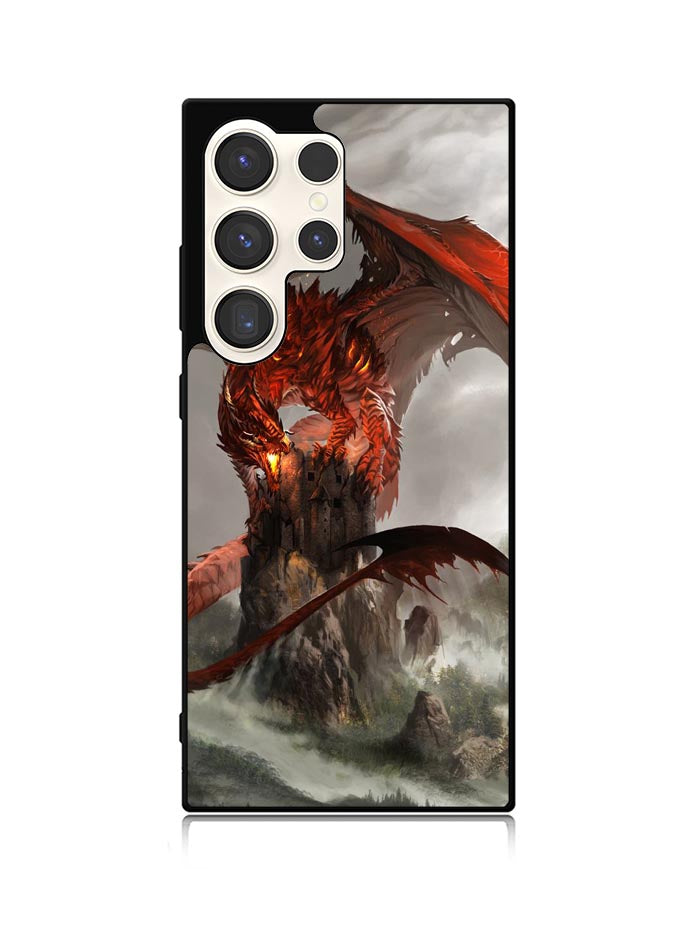 Red Dragon Wallpaper Samsung Galaxy S25 Ultra 5G Case