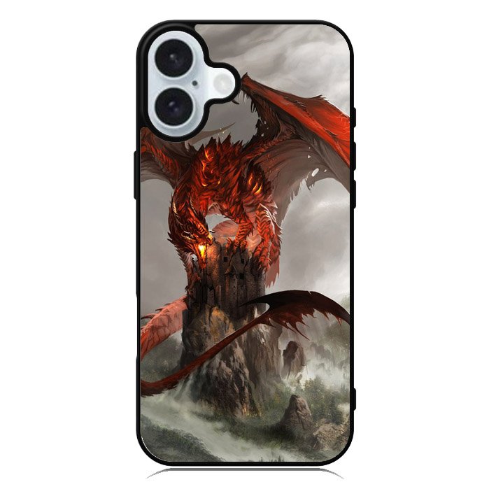 Red Dragon Wallpaper iPhone 16 Plus Case
