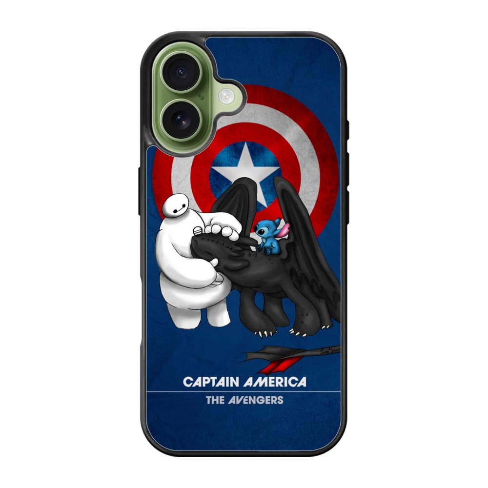 Stitch Baymax Toothless CAPTAIN AMERICA iPhone 17 Case OV2340