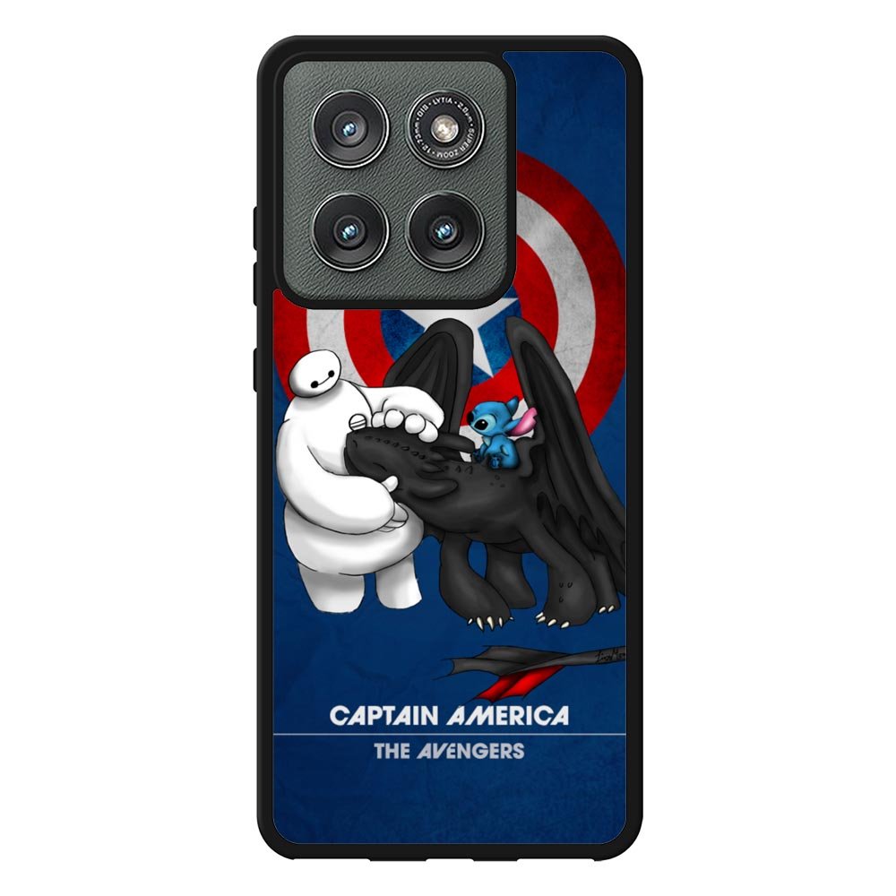 Stitch Baymax Toothless CAPTAIN AMERICA Motorola Moto Edge 2025 Case OV2340