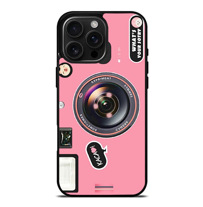 Pink Camera FORL0044 iPhone 16 Pro Max Case