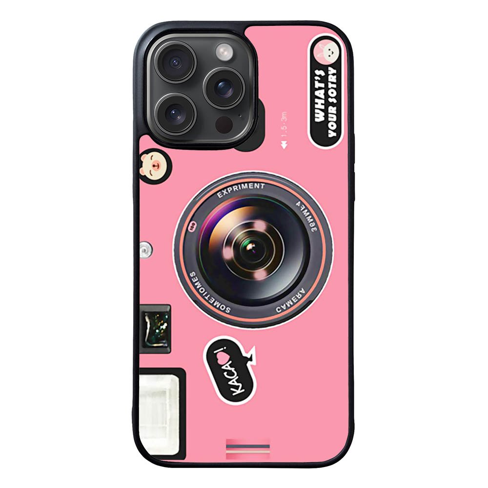 Pink Camera FORL0044 iPhone 15 Pro Max Case