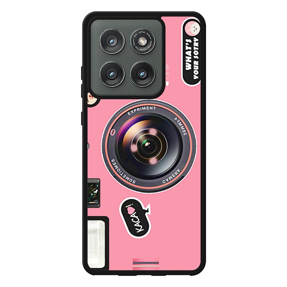Pink Camera FORL0044 Motorola Moto Edge 2025 Case