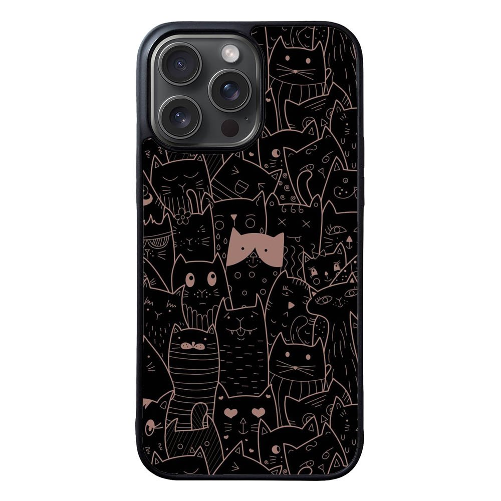 Cat Black Pink FORL0065 iPhone 15 Pro Max Case