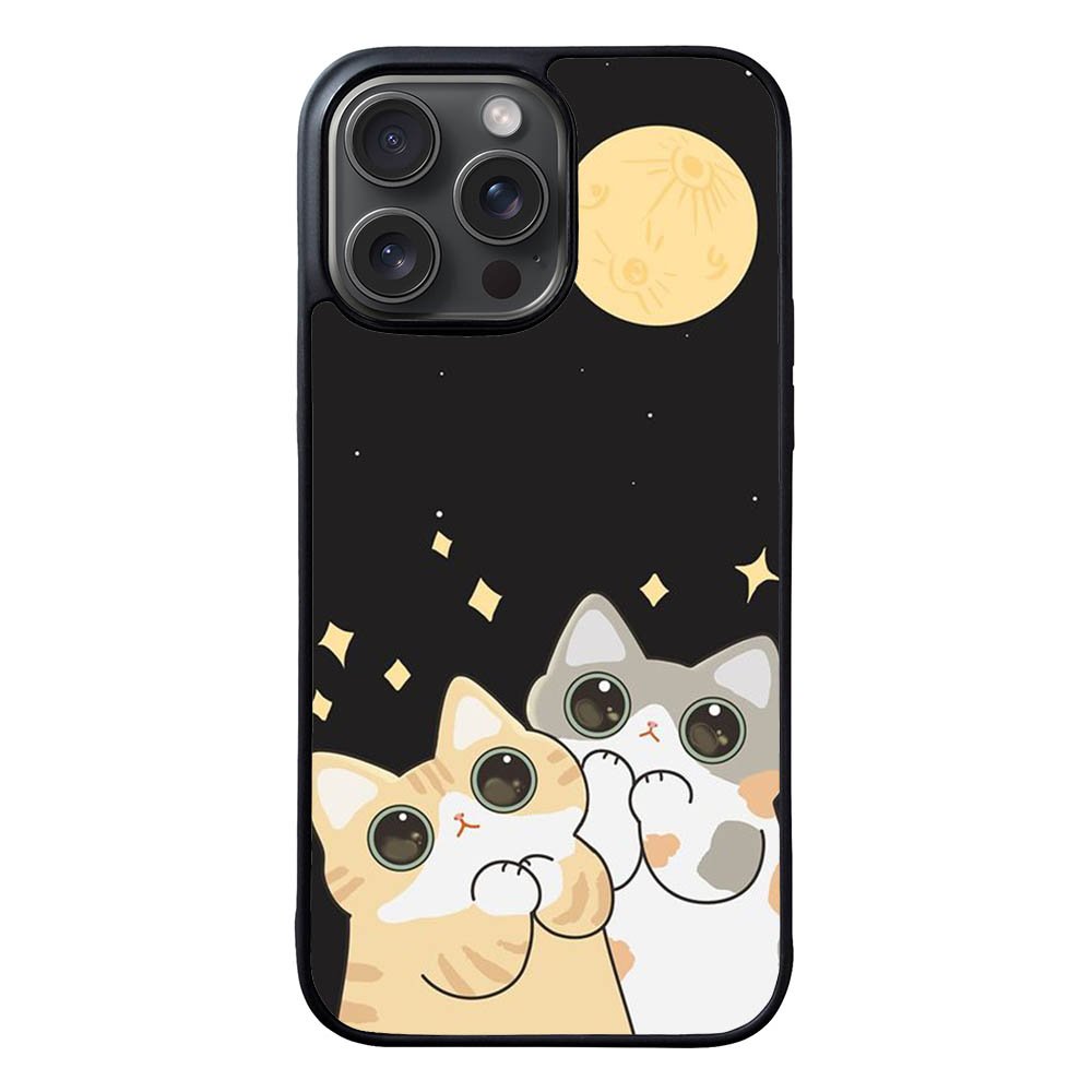 Cat and Moon FORL0099 iPhone 15 Pro Max Case