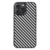 Stripe Black White FORL0118 iPhone 15 Pro Max Case