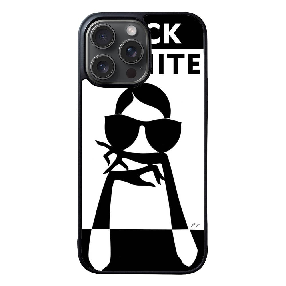 Black White Girl FRL0242 iPhone 15 Pro Max Case
