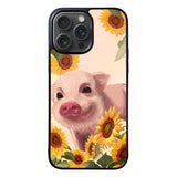 Piggy With Sunflower FRL0331 iPhone 15 Pro Max Case