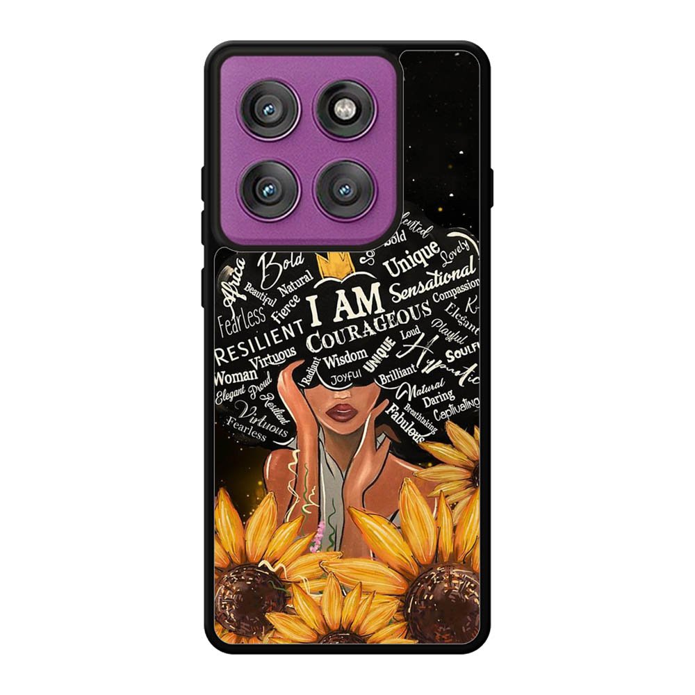 I am Courageous Sunflower FRL0332 Motorola Moto Edge 60 Pro Case