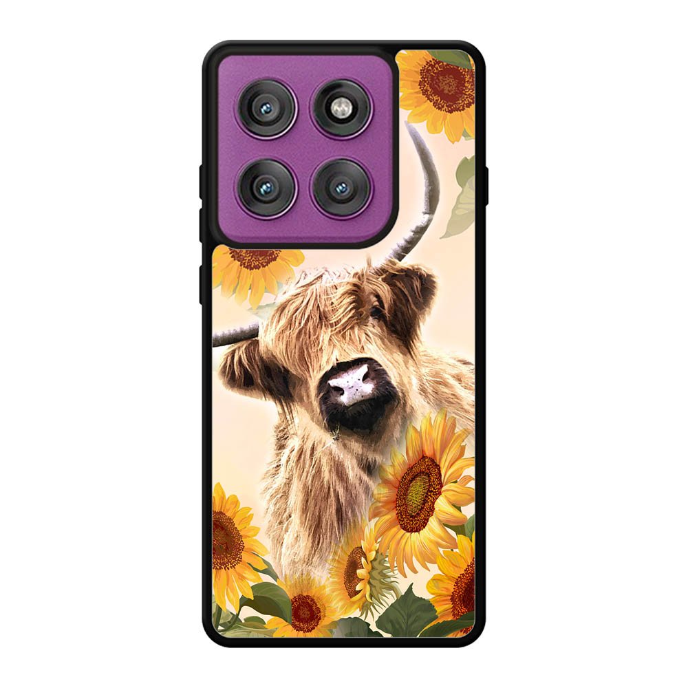 Highland Cow Sunflower FRL0335 Motorola Moto Edge 60 Pro Case