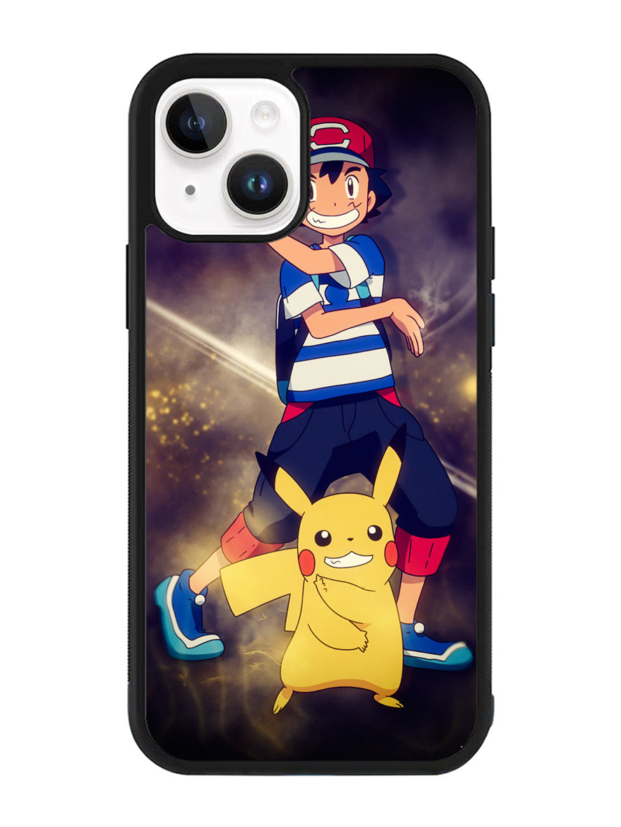 Pokemon Ash And Pikachu iPhone 14 Plus Case QC9391