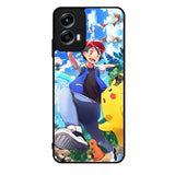 Pokemon Ash And Pikachu Motorola Moto G Play 2024 Case OV9392