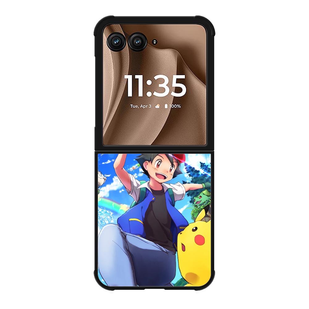 Pokemon Ash And Pikachu Motorola Moto RAZR Plus 2025 Case OV9392